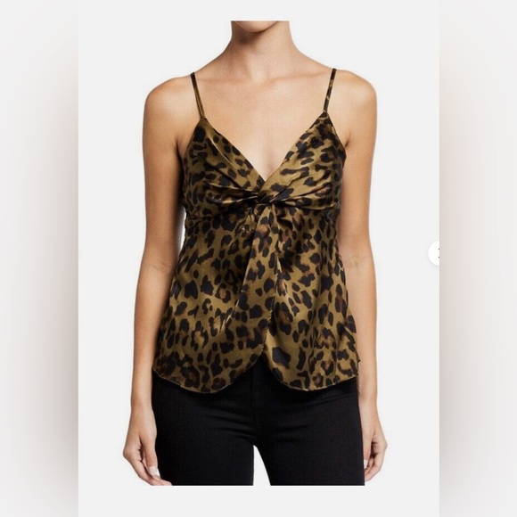 Endless rose green leopard print top size L - Picture 1 of 10